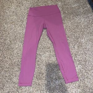 magenta lululemon aligns